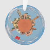 Marrakesch wenig Planetenmarokko-Reisetourismus Ornament (Vorderseite)