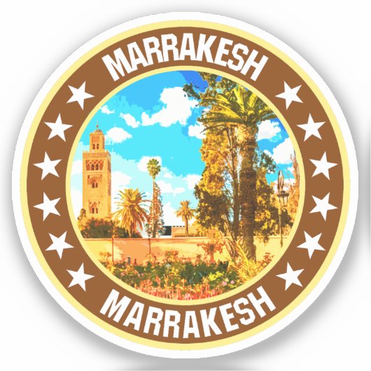 Marrakesh Aufkleber (Vorderseite)