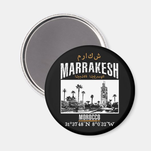 Marrakesh Magnet (Vorderseite/Rückseite)