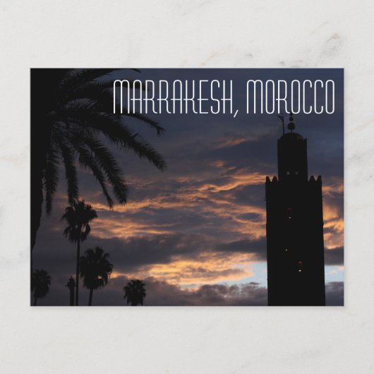 Marrakesh, Morocco Postcard Postkarte (Vorderseite)