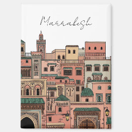 Marrakesh Morocco Travel Magnet