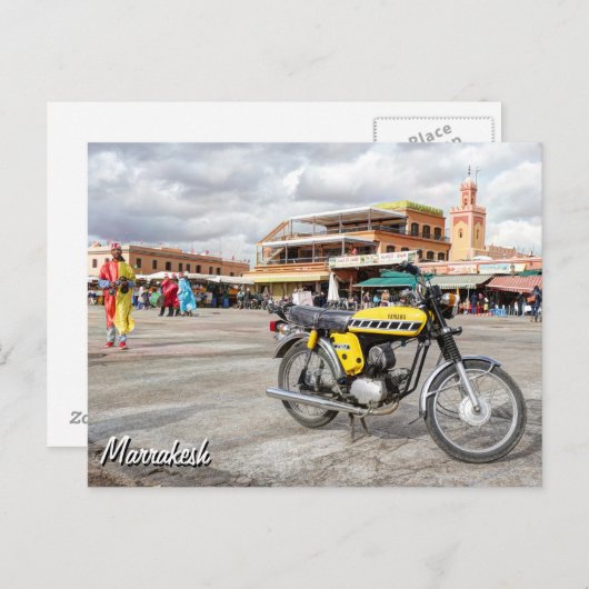 Marrakesh Postkarte (Vorne/Hinten)