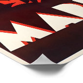 Marrakesh Print Moroccan Art Morocco Travel Poster (Ecke)