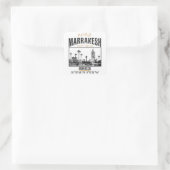 Marrakesh Quadratischer Aufkleber (Tasche)