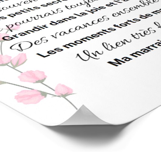 Marrakinzertifikat Poster (Ecke)