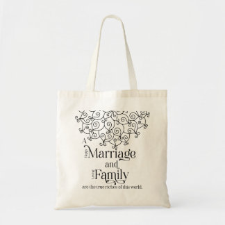 Marriage and Family Tote Bag(Natural) Tragetasche