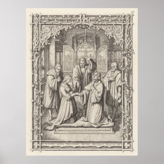 Marriage of Martin Luther and Catherine von Bora Poster (Vorne)