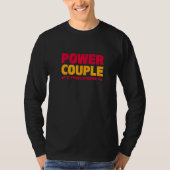 Married 17 Years Power Couple 17th Anniversary Hus T-Shirt (Vorderseite)