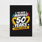 Married 50 Years Funny 50th Wedding Anniversary Karte (Vorderseite)