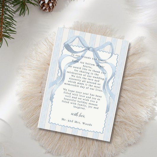 Married and Bright Hand Drawn Frame Photo Wedding Dankeskarte