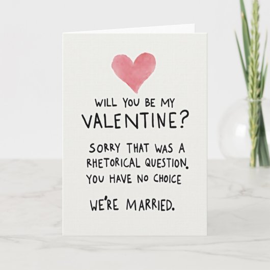 Married Couple Funny Valentine Card Karte (Vorderseite)
