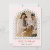 Married & Merry  Photo Christmas Feiertagskarte (Vorderseite)