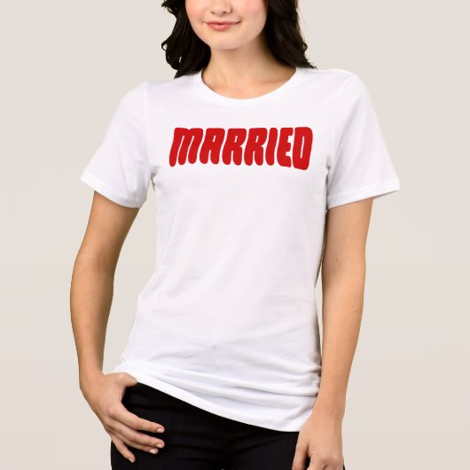Married Tri-Blend Shirt (Vorderseite)