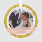 Marrily immer nach dem 1. Weihnachten als Mr. und  Ornament (Vorderseite)