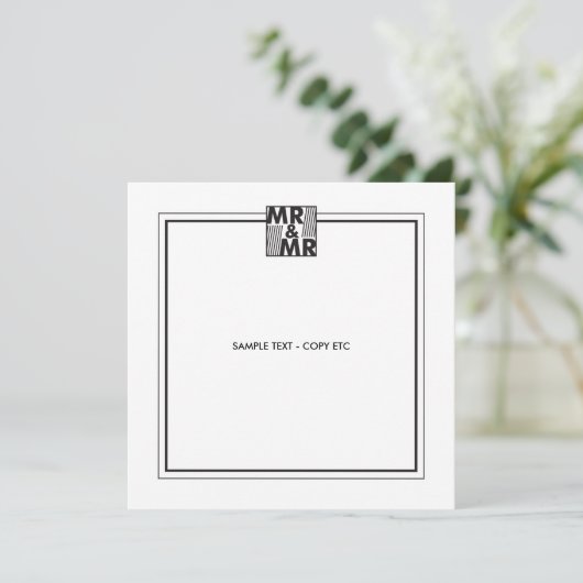 Marriott laden Schablone ein Einladung (Stehend Vorderseite)