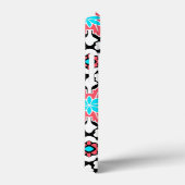 Marrokanischer Blumenstrauß, Schwarz, Weiß und Kor Case-Mate iPhone Hülle (Rückseite / Rechts)