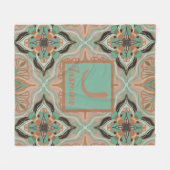 Marrokanischer Pastell Personalisierte Felle Fleecedecke (Vorderseite (Horizontal))