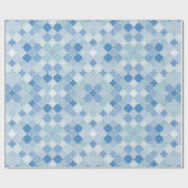 Marrokanischer Quatrefolienblauer Cerulean Cornblu Geschenkpapier (Flach)