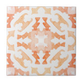 Marrokanisches Kacheln in orangefarbenem Zierkache (Vorderseite)