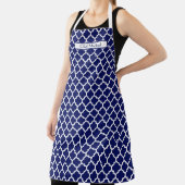 Marrokanisches Quatrefolie #5 DIY Colors Navy Whit Schürze (InSitu)
