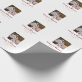 Marron Bogen jubelt zu 40-jähriger Hochzeit Geschenkpapier (Ecke)