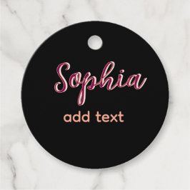 Marron hinzufügen Namen Mädchen Boss Text schwarz  Geschenkanhänger