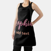Marron hinzufügen Namen Mädchen Boss Text schwarz  Schürze (InSitu)