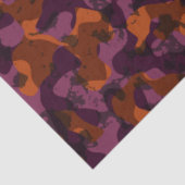 marron und orange Camouflage abstrakt Seidenpapier (Ausschnitt)