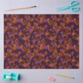 marron und orange Camouflage abstrakt Seidenpapier (Basteln)