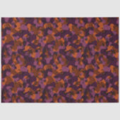 marron und orange Camouflage abstrakt Seidenpapier (Vorderseite)