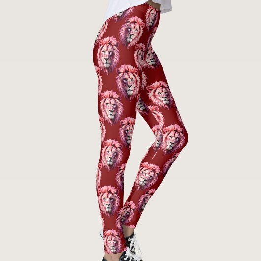 Marroter Löwenkopf-Design Leggings