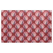 Marroter Löwenkopf-Design Stoff (Fat Quarter (45,7 x 55,9 cm))