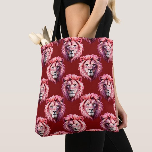 Marroter Löwenkopf-Design Tasche