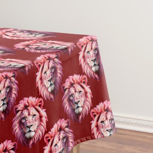 Marroter Löwenkopf-Design  Tischdecke