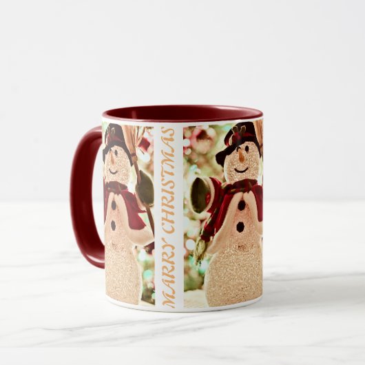 MARRY CHRISTMAS GOLD TASSE (Vorderseite Links)