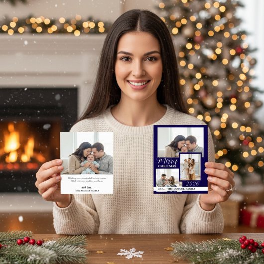 Marry Christmas Holiday Photo Card