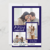 Marry Christmas Holiday Photo Card (Vorderseite)