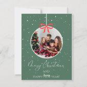 Marry Christmes Feiertagskarte (Rückseite)