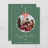 Marry Christmes Feiertagskarte (Vorne/Hinten)