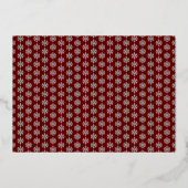 Marry Little Christmas Red Folien Feiertagskarte (Rückseite)