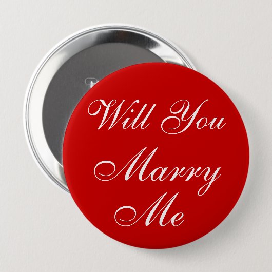 Marry Me Button (Vorne & Hinten)