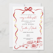 Marry Me Chicken Pasta R Wedding Probe Dinner Einladung (Vorderseite)