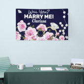 Marry Me Diamond Floral Banner (Messeveranstaltung)