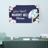 Marry Me Diamond Floral Banner (Messeveranstaltung)