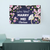 Marry Me Diamond Floral Banner (Messeveranstaltung)