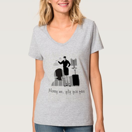 MARRY ME, FLIEGE ZUM FREIEN T - Shirt (Vorderseite)