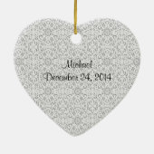 Marry Me Imitate Diamond Blume Verlobung Ornament (Hinten)