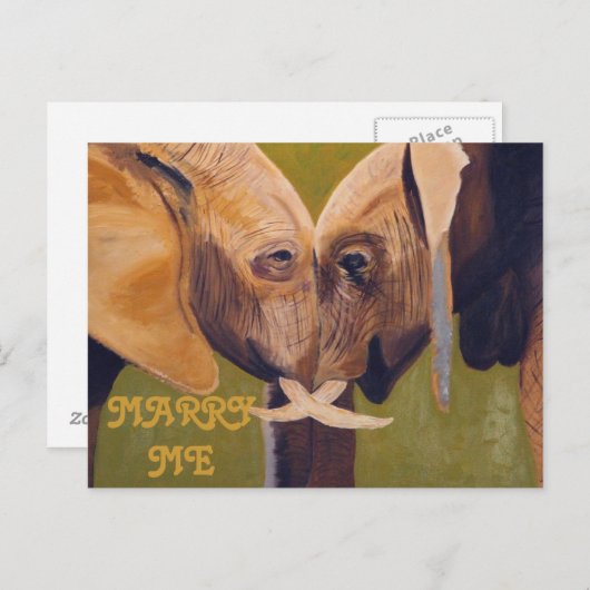 MARRY ME POSTKARTE (Vorne/Hinten)