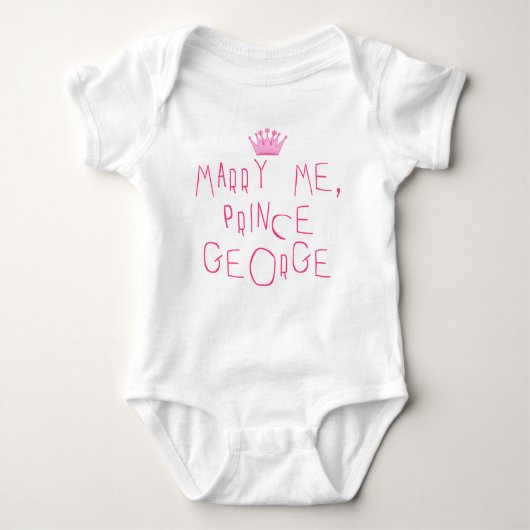 Marry Me Prince George Baby Strampler (Vorderseite)