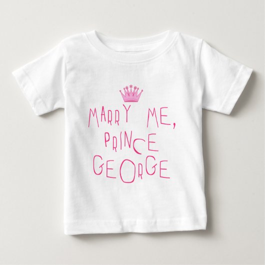 Marry Me Prince George Baby T-shirt (Vorderseite)